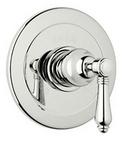 Pressure Balancing Trim with Single Lever Handle and Integrated Volume Control in Polished Nickel