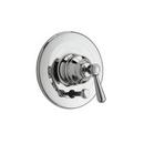 Pressure Balancing Valve Trim with Single Lever Handle and Diverter in Polished Chrome