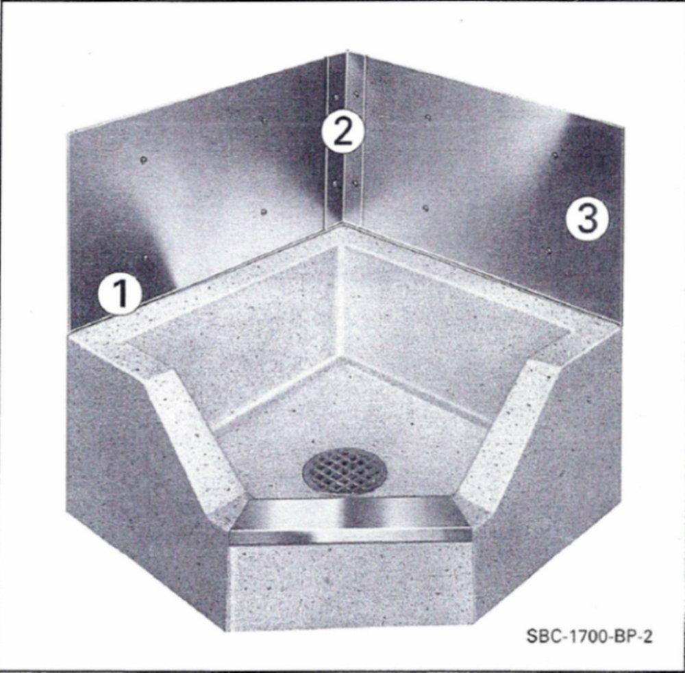 Stern-Williams Stainless Steel Back Splash Panel Double for 32 in. Sink 