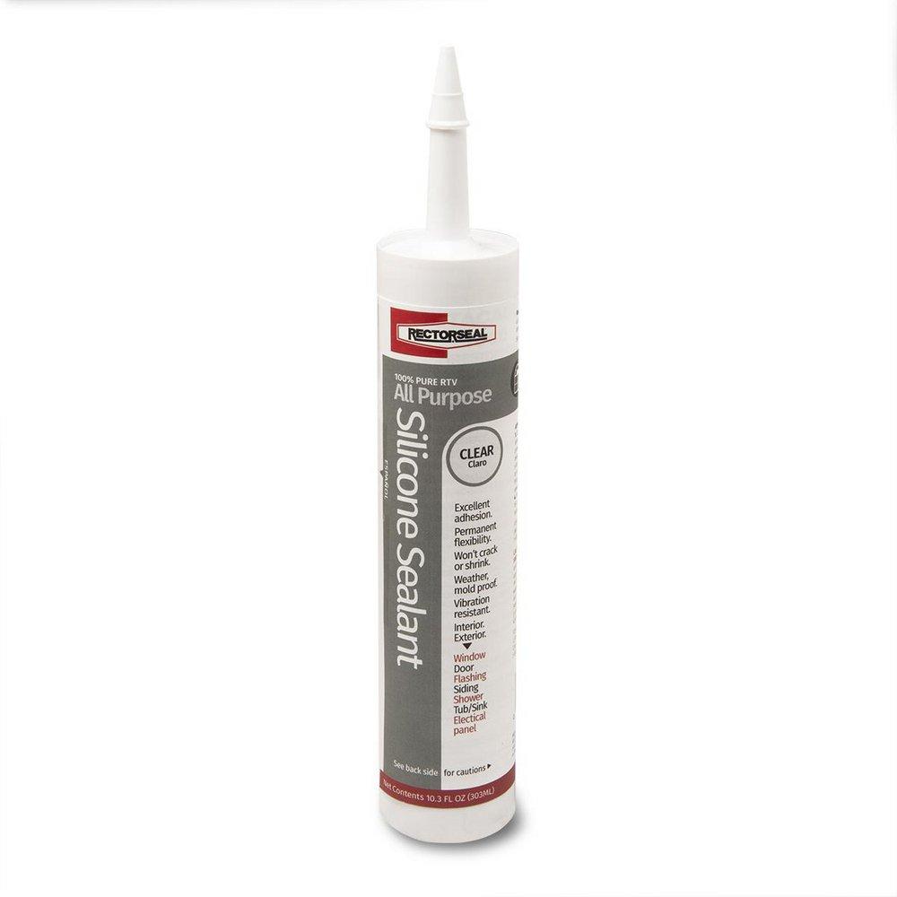 Rectorseal Clear Silicone Caulk Clear 
