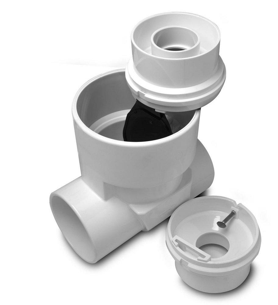 Rectorseal White Plastic Solvent Weld Backwater Valve 