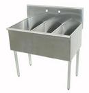 Advance Tabco Stainless Steel 3-Bowl Service Sink 