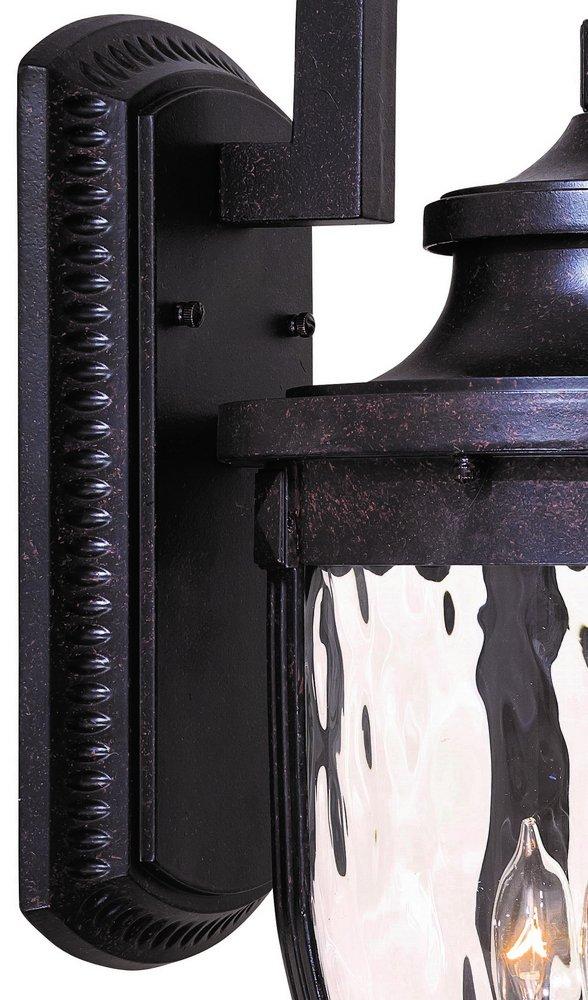 Minka Corona Bronze&trade; 60W 3-Light Candelabra E-12 Incandescent Wall Lantern 