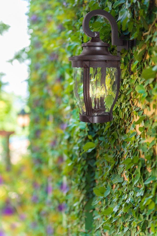 Minka Corona Bronze&trade; 60W 3-Light Candelabra E-12 Incandescent Wall Lantern 