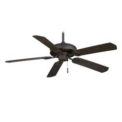 54 in. 5-Blade Outdoor Ceiling Fan in Black Iron/Aged Iron