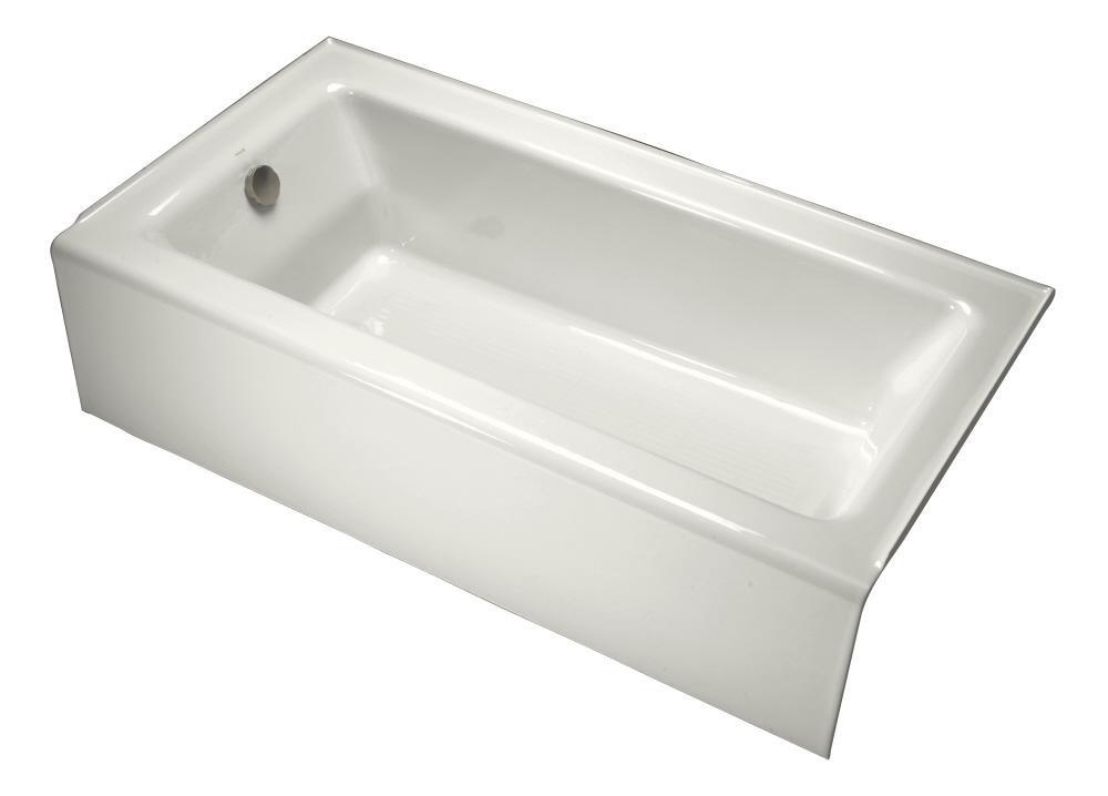 KOHLER White 60 x 32 in. Soaker Alcove Bathtub Right Drain 