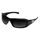 Edge Eyewear Safety Glasses with Black Frame & Polarized Silver Mirror Lens 
