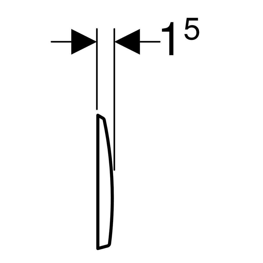 Geberit Brushed Stainless Steel Flush Actuator 
