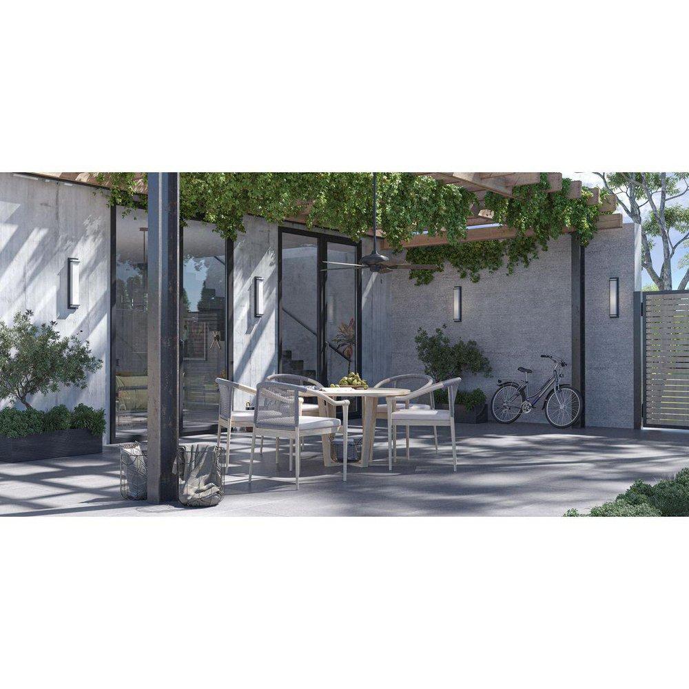 Progress Lighting Forged Black 52 in. 5-Blade Outdoor Ceiling Fan 