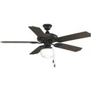Progress Lighting Forged Black 52 in. 5-Blade Outdoor Ceiling Fan 