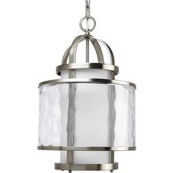 1-Light Hall and Foyer Ceiling Light in Brushed Nickel