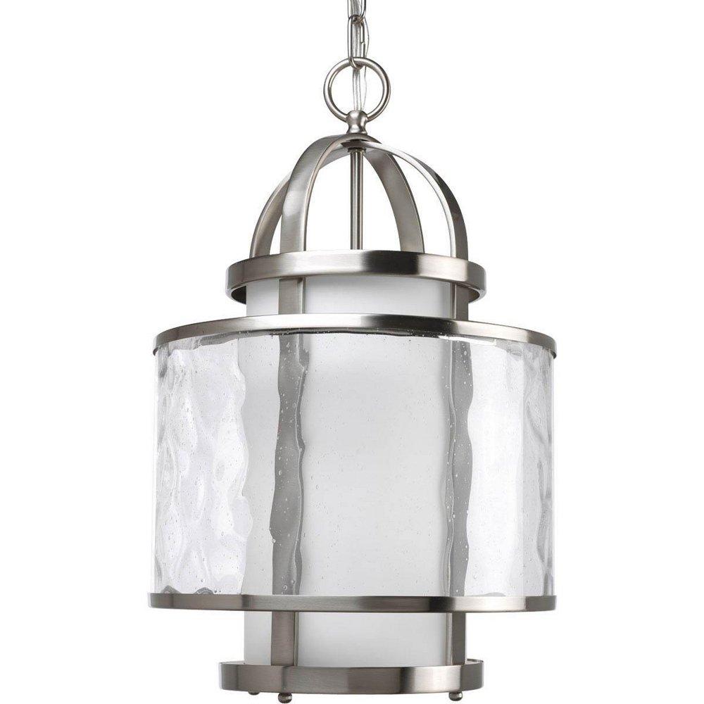 Progress Lighting Brushed Nickel 1-Light Hall and Foyer Ceiling Light 