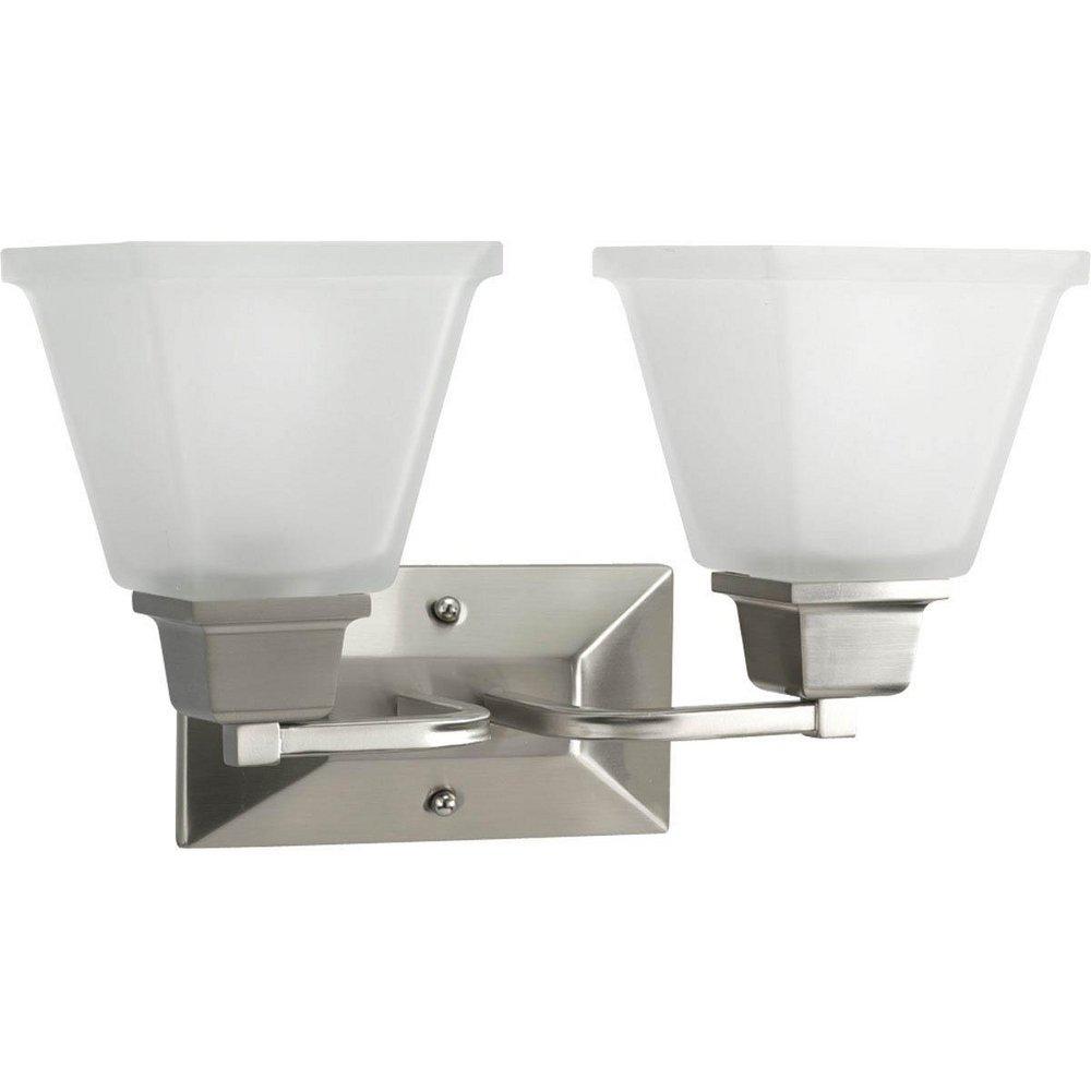 Progress Lighting Brushed Nickel 100W 2-Light Medium Bracket Fixture 