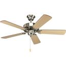 Progress Lighting Brushed Nickel 42 in. 5-Blade Ceiling Fan 