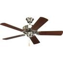 Progress Lighting Brushed Nickel 42 in. 5-Blade Ceiling Fan 