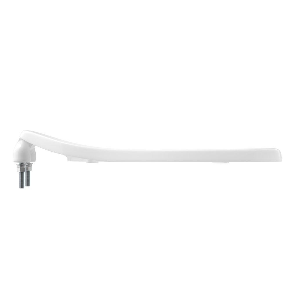 PROFLO&reg; White Elongated Open Front Toilet Seat 