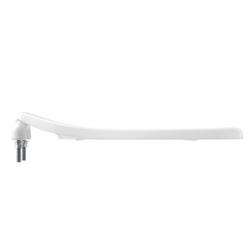 Elongated Open Front Toilet Seat in White