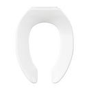 PROFLO&reg; White Elongated Open Front Toilet Seat 