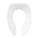 PROFLO&reg; White Elongated Open Front Toilet Seat 