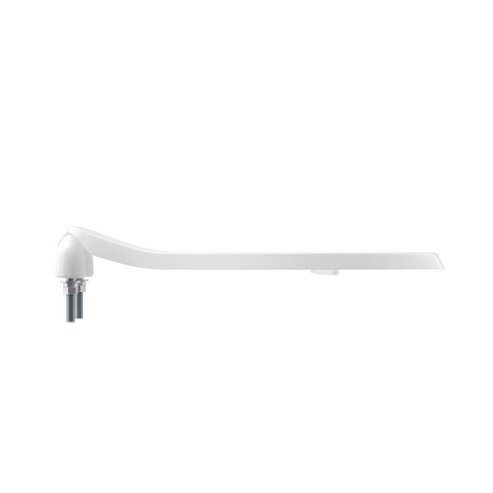 PROFLO&reg; White Elongated Open Front Toilet Seat 
