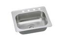 25 x 22 in. 3-Hole Stainless Steel Single Bowl Drop-in Kitchen Sink with Sound Dampening Bulk Pack