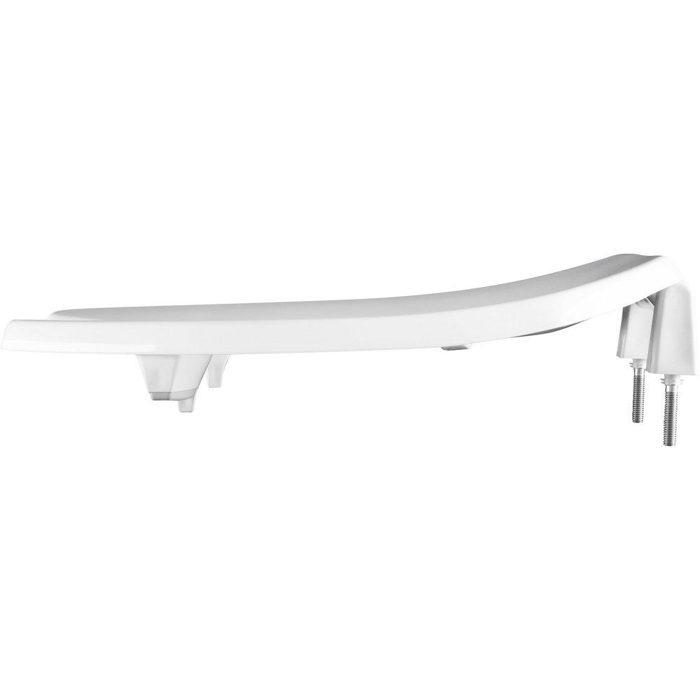 Bemis White Elongated Open Front Toilet Seat 
