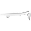 Bemis White Elongated Open Front Toilet Seat 