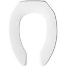 Bemis White Elongated Open Front Toilet Seat 