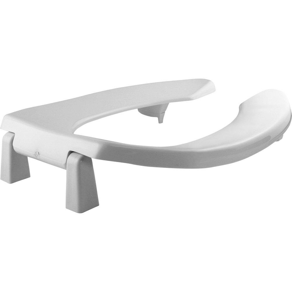 Bemis White Elongated Open Front Toilet Seat 