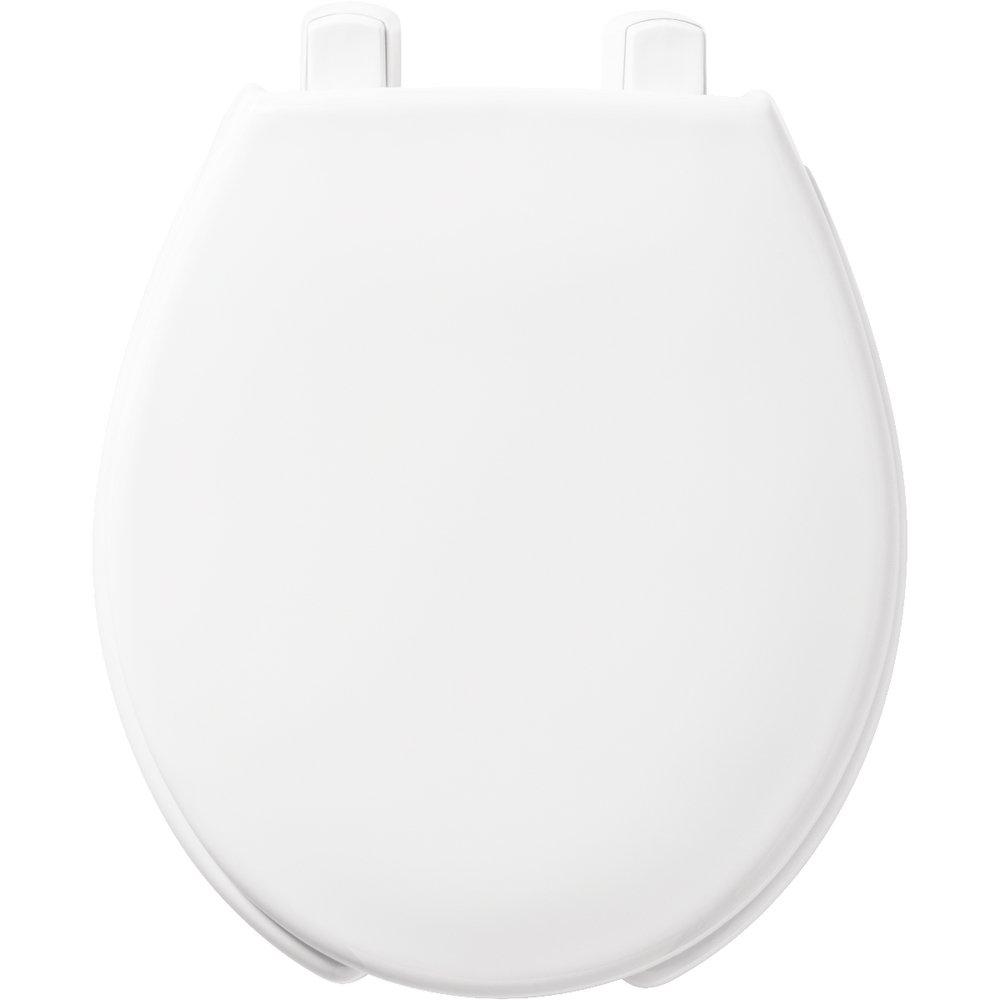 Bemis White Round Open Front with Cover 