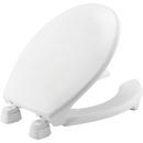 Bemis White Round Open Front with Cover 