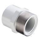 1-1/4 x 2-5/16 in. Socket Weld x SR FPT Schedule 40 175 psi Domestic Stainless Steel and PVC Adapter in White