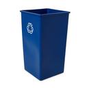 Rubbermaid Blue 50 gal Square Recycled Container 