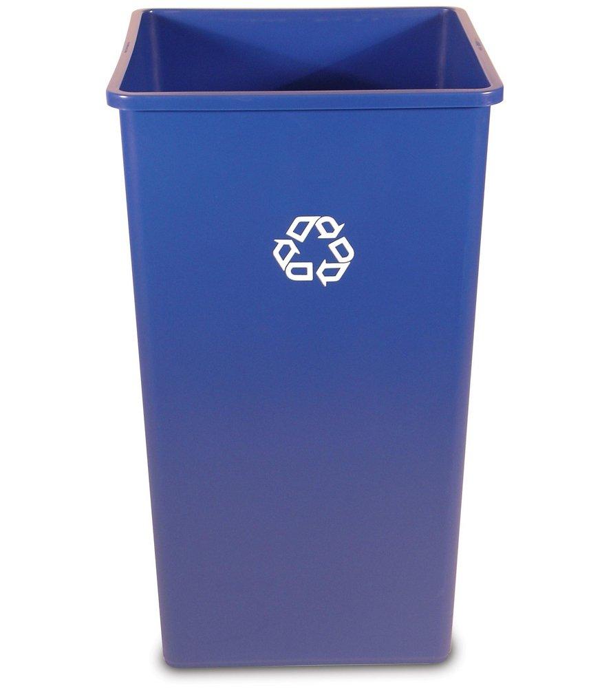 Rubbermaid Blue 50 gal Square Recycled Container 