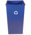 50 gal Square Recycled Container in Blue