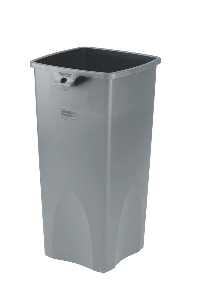 Rubbermaid Grey 23 gal Waste Container Square 