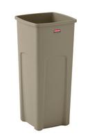 Rubbermaid Beige 23 gal Waste Container Square 