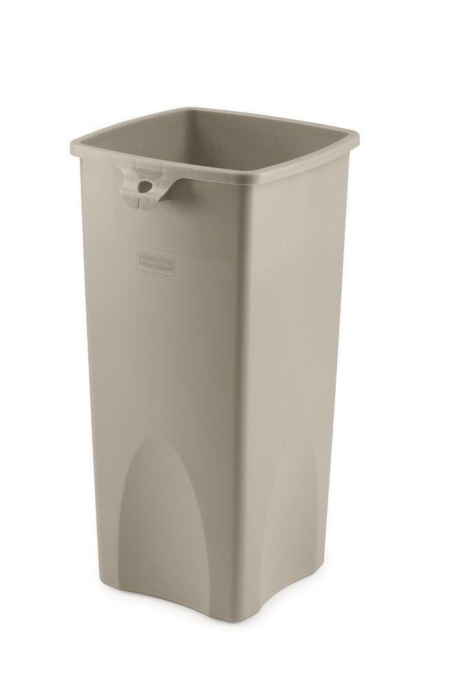 Rubbermaid Beige 23 gal Waste Container Square 