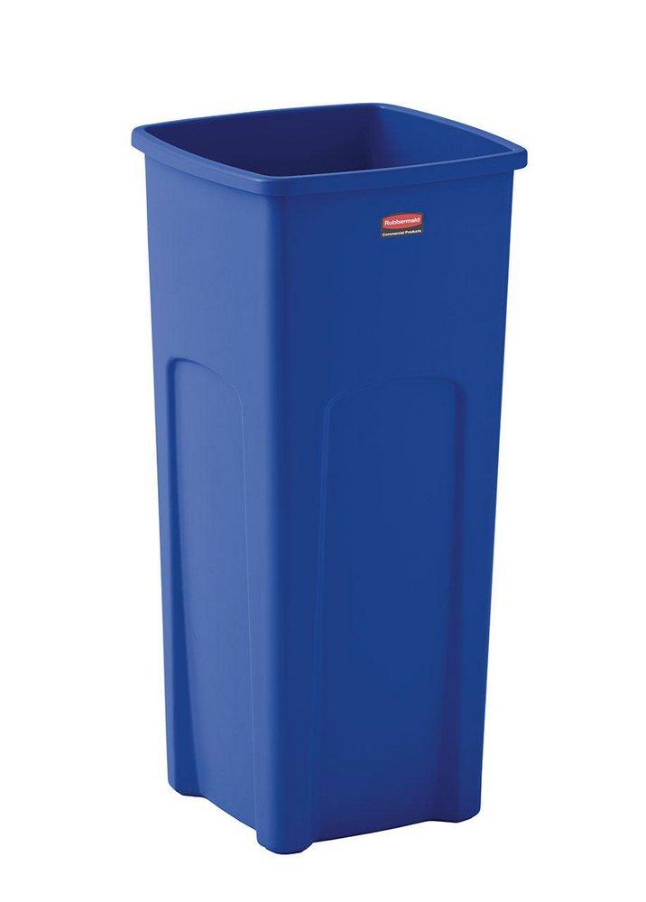 Rubbermaid Blue 23 gal Square Recycled Container 
