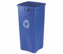 Rubbermaid Blue 23 gal Square Recycled Container 