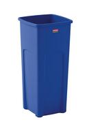 Rubbermaid Blue 23 gal Square Recycled Container 
