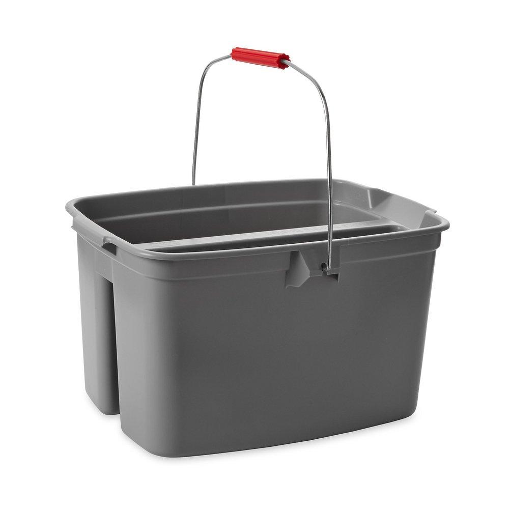 Rubbermaid Grey 10 in. Double Pail Bucket 