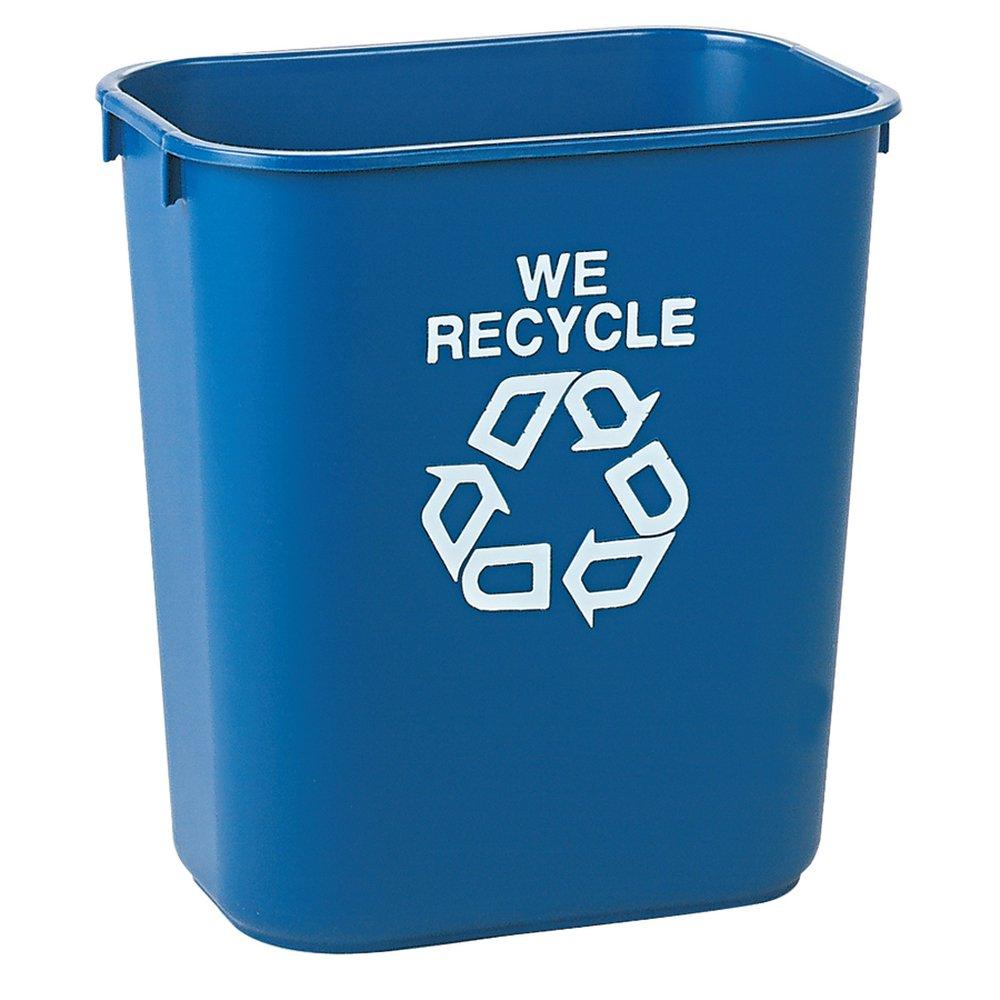 Rubbermaid Blue 7 gal Deskside Medium Recycling Container 