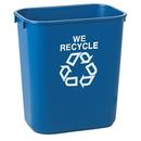 7 gal Deskside Medium Recycling Container in Blue