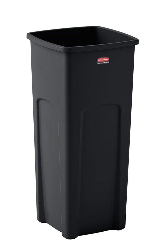 Rubbermaid Black 23 gal Waste Container Square 
