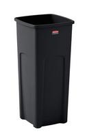 Rubbermaid Black 23 gal Waste Container Square 