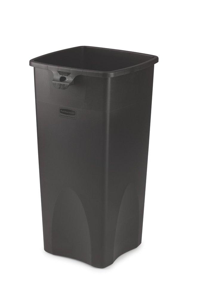 Rubbermaid Black 23 gal Waste Container Square 
