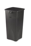 23 gal Square Waste Container in Black