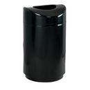 Rubbermaid Black 30 gal Open Top Receptacle Waste Container 