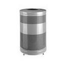 Rubbermaid Silver Metal Waste Container 